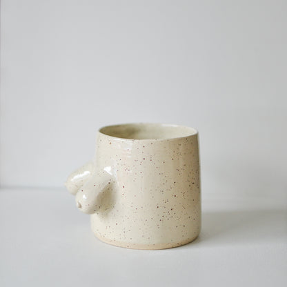 Handmade ceramic boob mug crafted in New Zealand