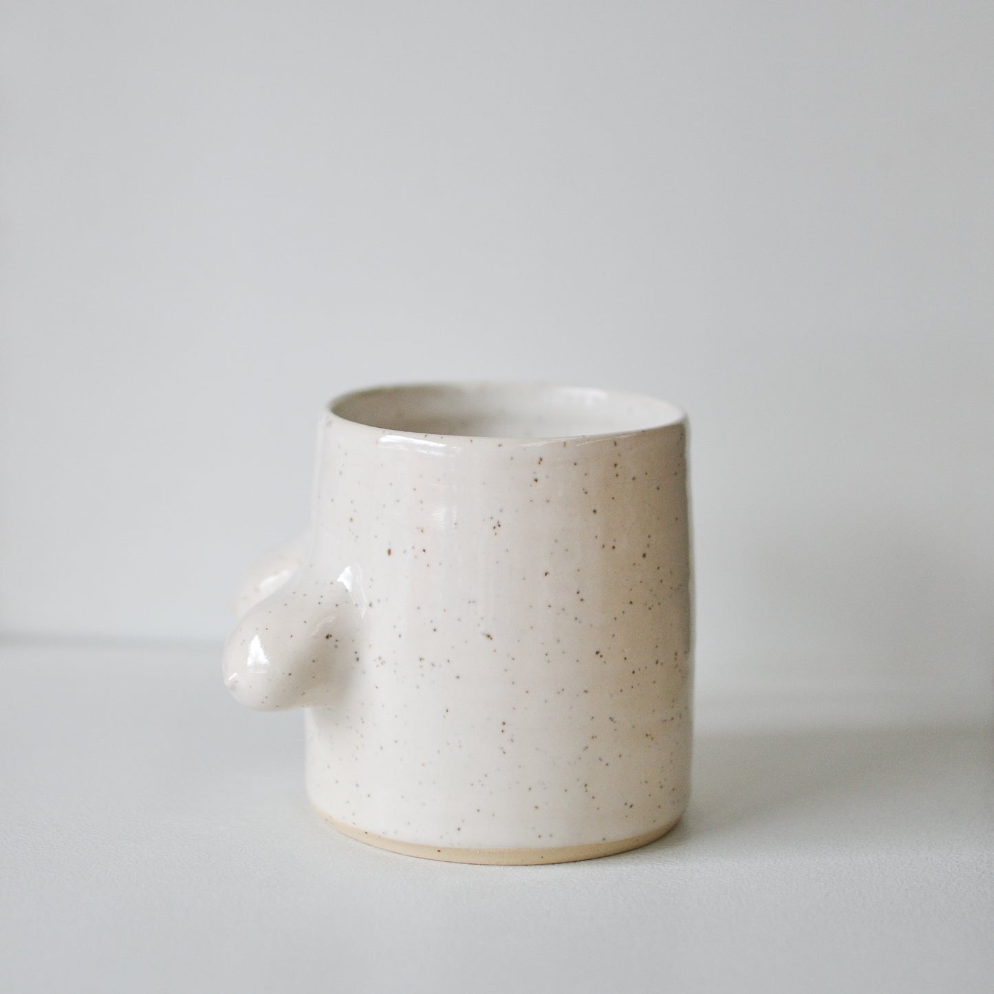 Handmade ceramic boob mug crafted in New Zealand