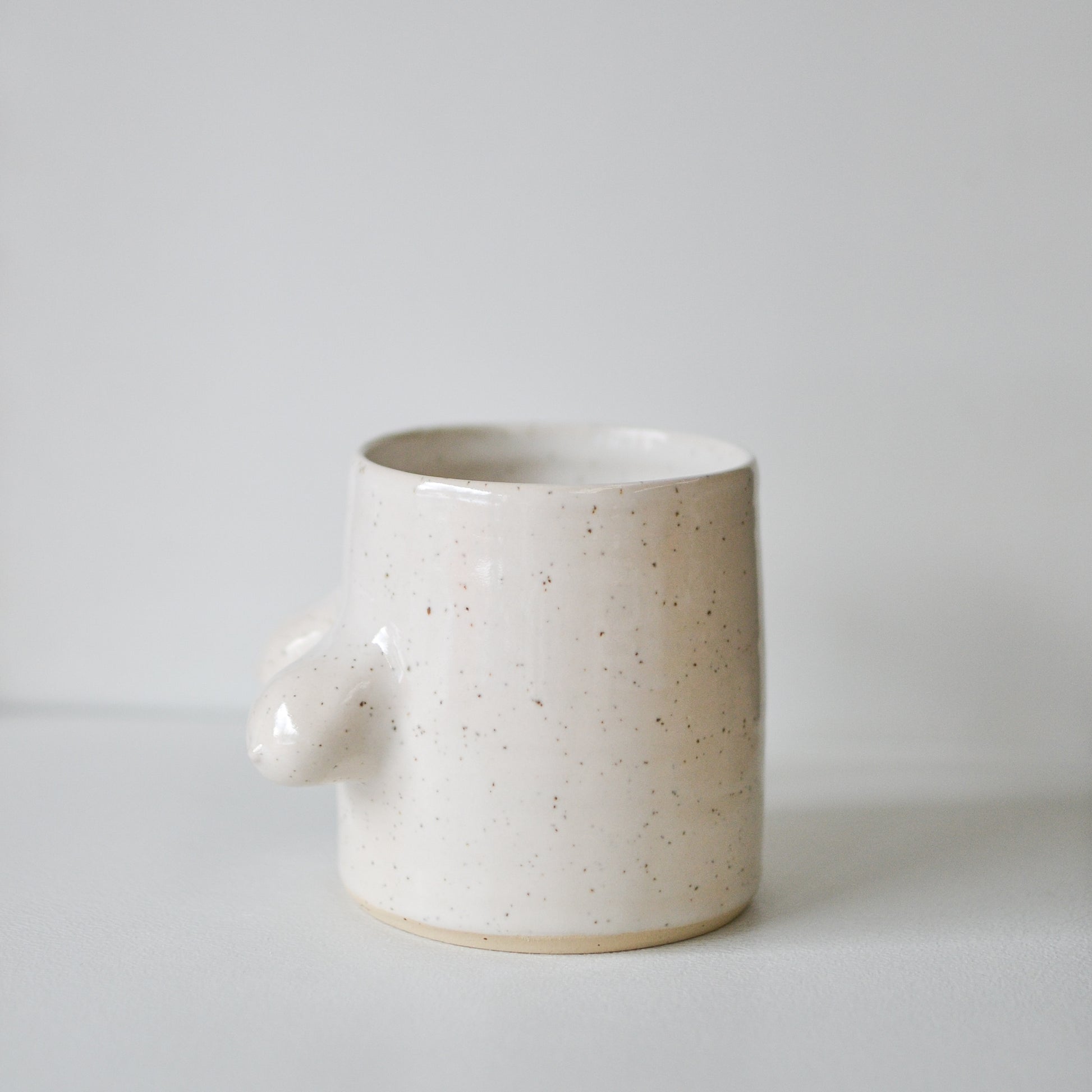 Handmade ceramic boob mug crafted in New Zealand