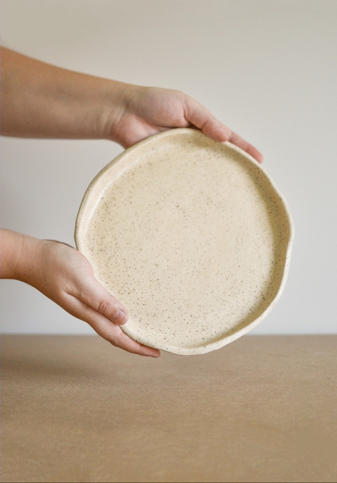 New Zealand handmade ceramic plate for dining and decor
